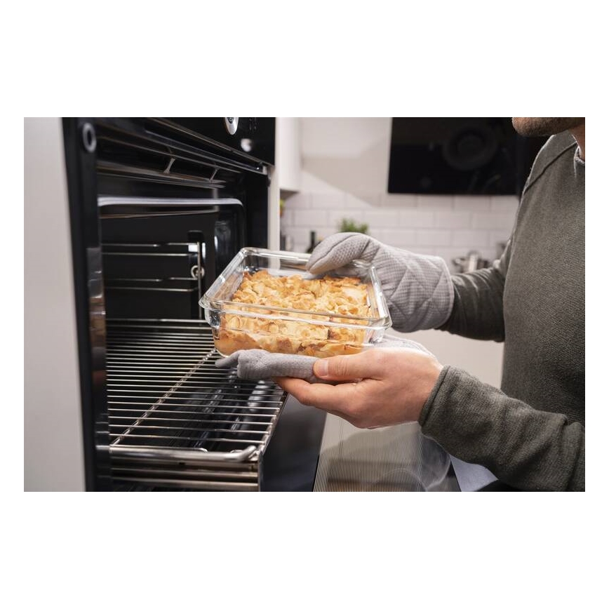 Tefal - Ruokasäiliö 1,1 l MSEAL GLASS punainen/lasi