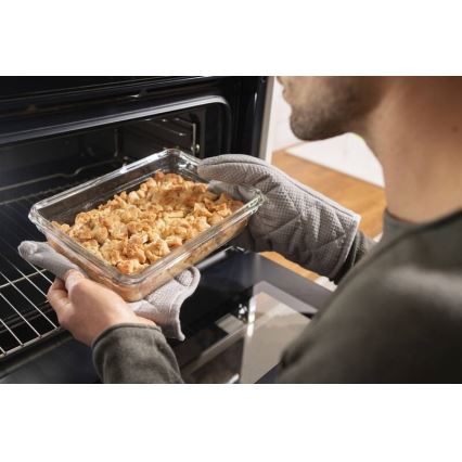 Tefal - Ruokasäiliö 1,1 l MSEAL GLASS punainen/lasi