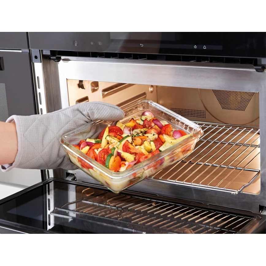 Tefal - Ruokasäiliö 1,3 l MSEAL GLASS punainen/lasi