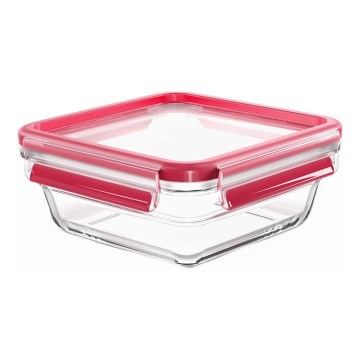 Tefal - Ruokasäilytysrasia 0,8 l MSEAL GLASS punainen/lasi