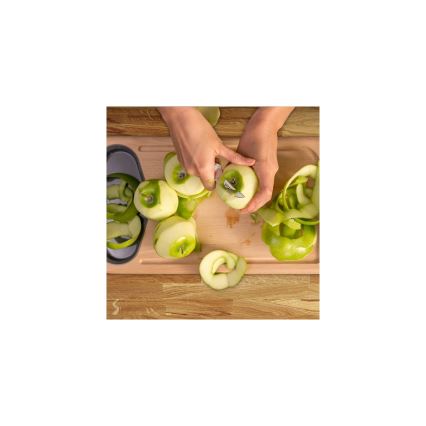 Tefal - Ruostumattomasta teräksestä valmistettu ICE FORCE 7 cm kaiverrusveitsi, kiiltävä kromi/musta