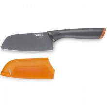 Tefal - Ruostumattomasta teräksestä valmistettu veitsi santoku FRESH KITCHEN 12 cm harmaa/oranssi
