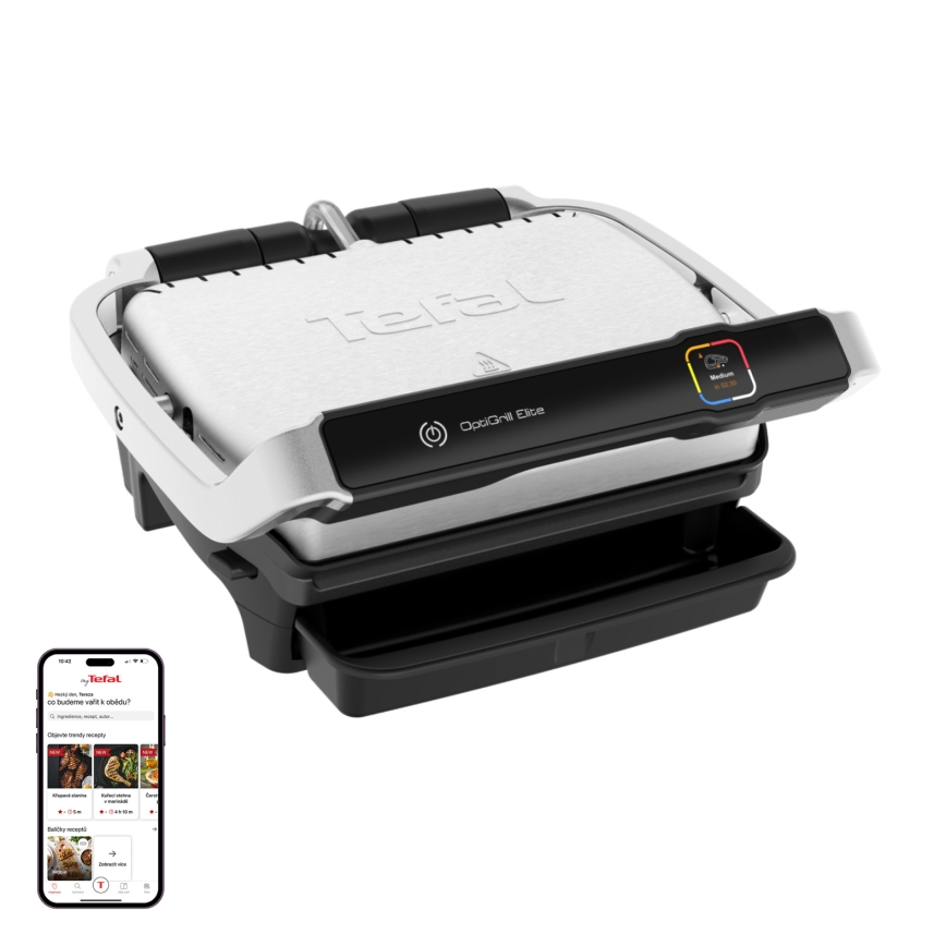 Tefal - Sähkögrilli OPTIGRILL ELITE 2000W/230V