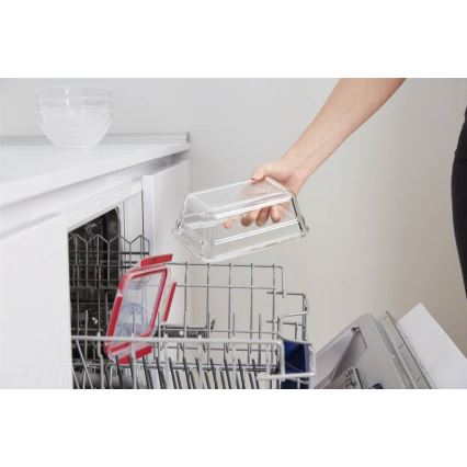 Tefal - Säilytysrasia 0,85 l MSEAL GLASS punainen/lasi