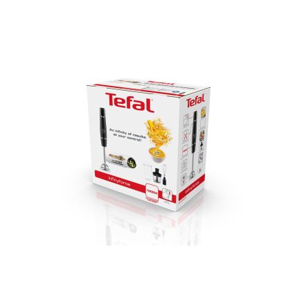 Tefal - Sauvasekoitin INFINY FORCE V2 3in1 1000W/230V musta/ruostumaton