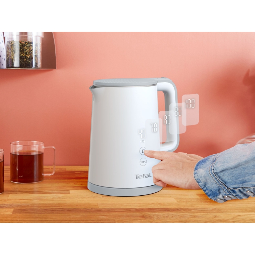 Tefal - SENSE nopea vedenkeitin 1 l, 1800 W/230 V, valkoinen