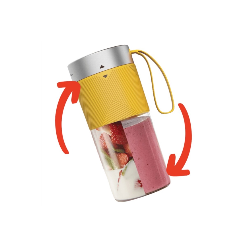 Tefal - Smoothie blenderi BLENDFORCE 50W/5V 1200 mAh keltainen