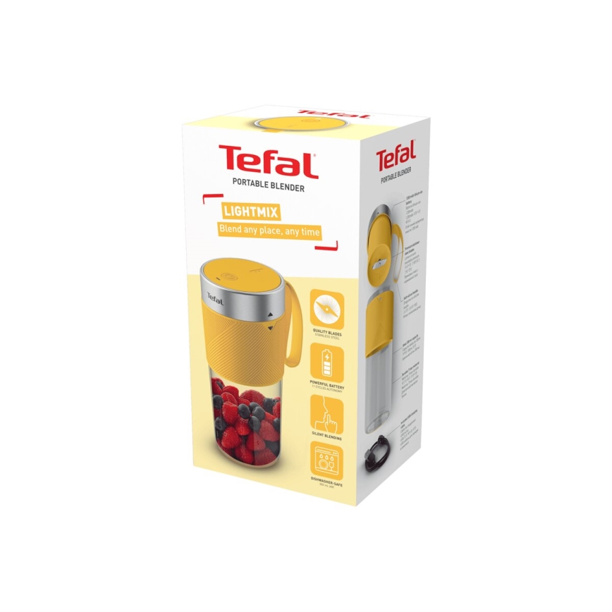 Tefal - Smoothie blenderi BLENDFORCE 50W/5V 1200 mAh keltainen