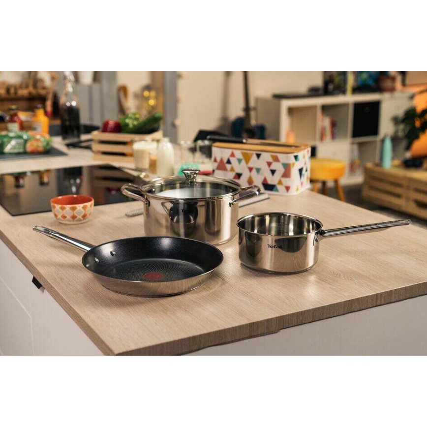 Tefal - Syvä paistinpannu kannella COOK EAT 24 cm