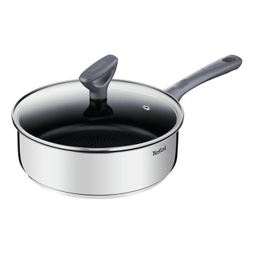 Tefal - Syvä paistinpannu kannella DAILY COOK 24 cm