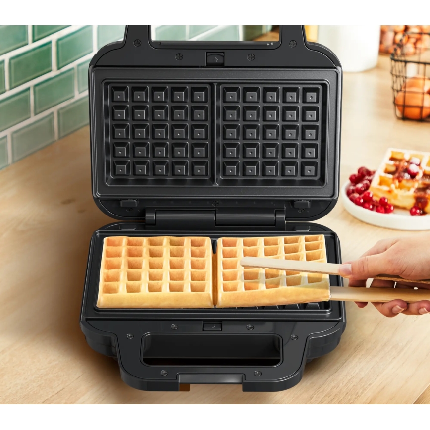 Tefal - Voileipägrilli ULTRA COMPACT 3in1 700W/230V musta/mattakromi