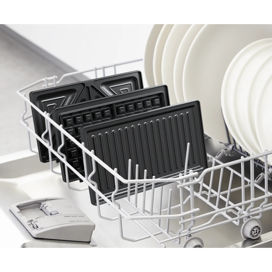 Tefal - Voileipägrilli ULTRA COMPACT 3in1 700W/230V musta/mattakromi