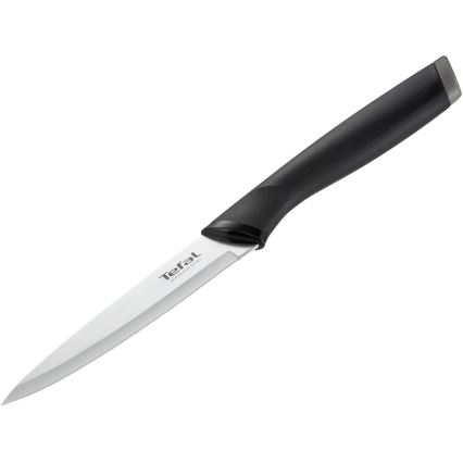 Tefal - Yleiskäyttöinen ruostumattomasta teräksestä valmistettu veitsi COMFORT 12 cm kiiltävä kromi/musta