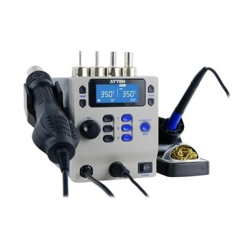 Tehokas kuuma‑ilma- ja juotosasema LCD‑näytöllä, 800 W / 230 V