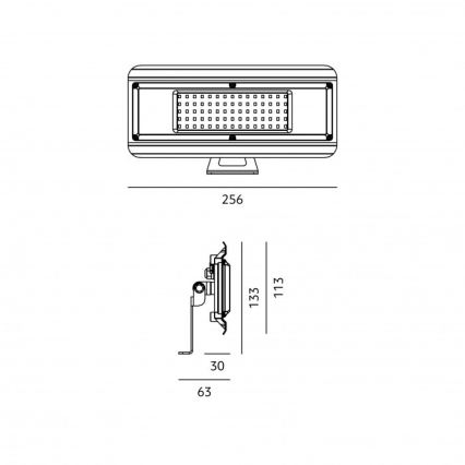 Tekninen LED-valaisin 4-in-1 MULTILUXO LED/50W/230V 4000K IP65 25,6 cm