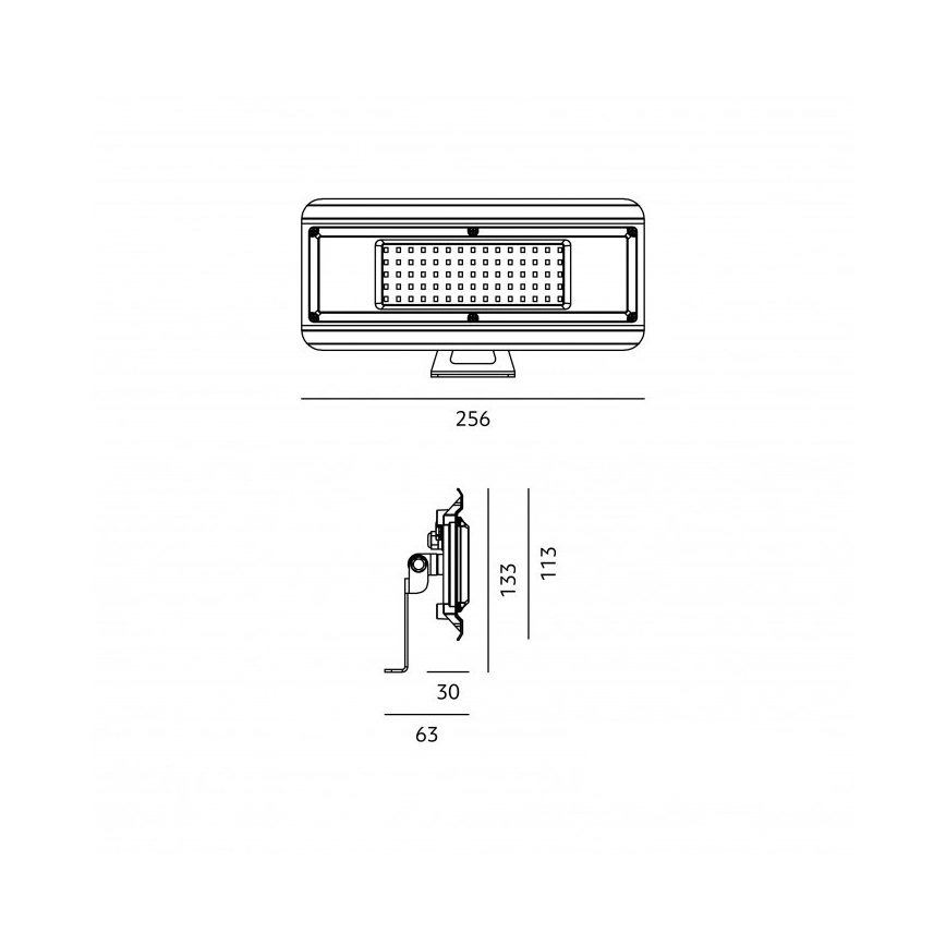 Tekninen LED-valaisin 4-in-1 MULTILUXO LED/50W/230V 4000K IP65 25,6 cm