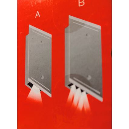 Telefunken 307704TF - LED-ulkoseinävalaisin 2xLED/3W/230V IP44 hopea