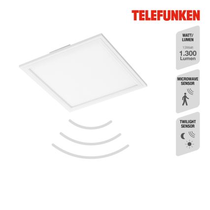 Telefunken 308606TF - Kiinteä LED-paneeli anturilla LED/13W/230V