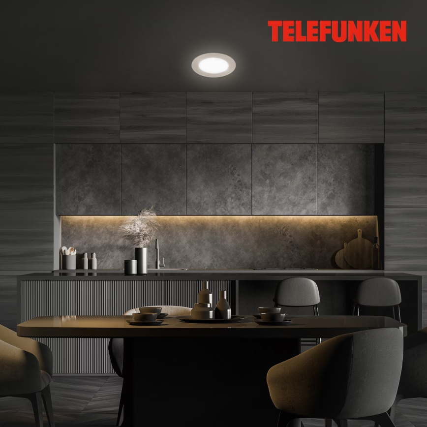 Telefunken 309302TF - LED RGBW Himmennettävä kylpyhuoneen kattovalaisin LED/6W/230V 2700-6500K IP23 Wi-Fi Tuya