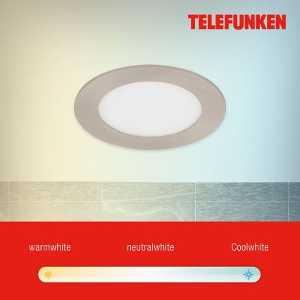 Telefunken 309302TF - LED RGBW Himmennettävä kylpyhuoneen kattovalaisin LED/6W/230V 2700-6500K IP23 Wi-Fi Tuya