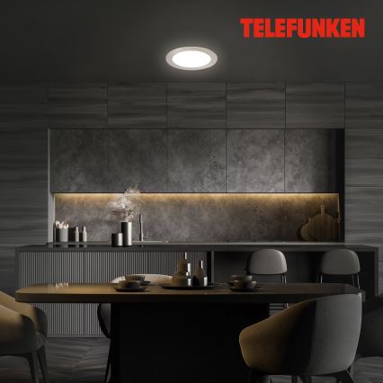Telefunken 309402TF - LED RGBW Himmennettävä kylpyhuoneen kattovalaisin LED/12W/230V 2700-6500K IP23 Wi-Fi Tuya