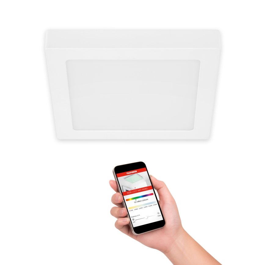 Telefunken 309606TF - LED RGBW Himmennettävä kattovalo LED/18W/230V 2700-6500K Wi-Fi Tuya