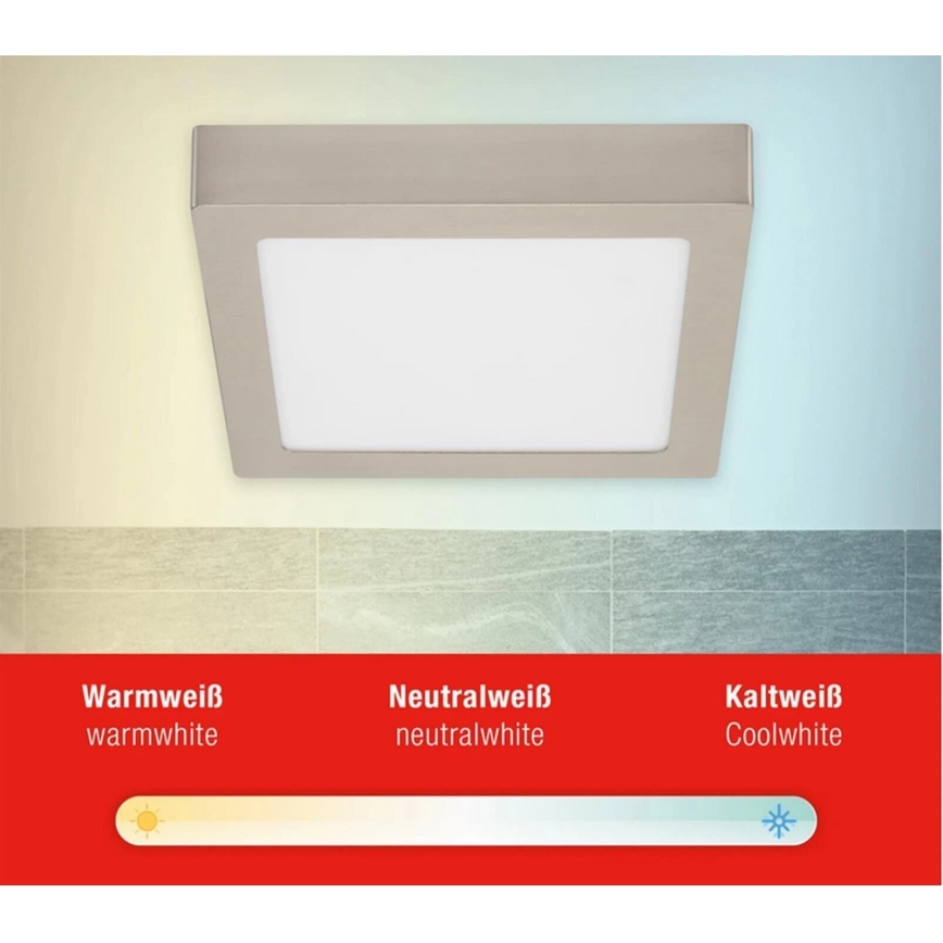 Telefunken 309702TF - Himmennettävä LED-RGB-kattovalaisin LED/23W/230V 2700-6500 Wi-Fi Tuya mattakromi