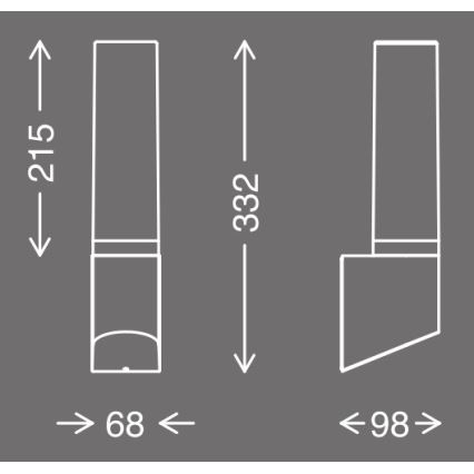 Telefunken 311305TF - LED-ulkoseinävalaisin LED/8W/230V IP44