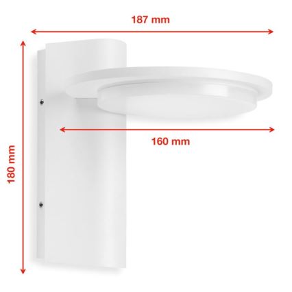 Telefunken 312406TF - LED-ulkoseinävalaisin LED/10W/230V IP44