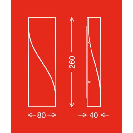 Telefunken 312704TF - LED-ulkoseinävalaisin 2xLED/5,5W/230V IP44 hopea