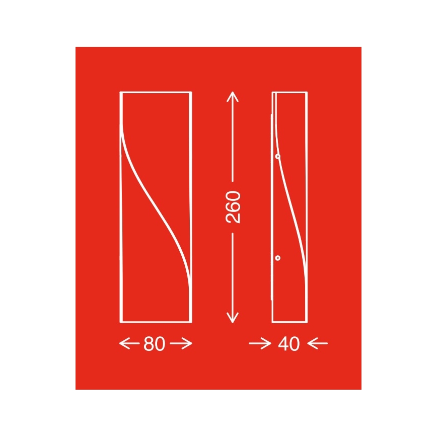 Telefunken 312704TF - LED-ulkoseinävalaisin 2xLED/5,5W/230V IP44 hopea