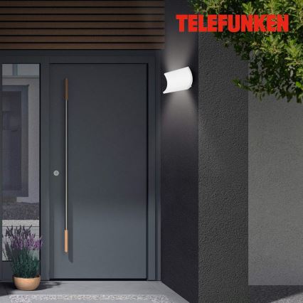 Telefunken 312806TF - LED-ulkoseinävalaisin 2xLED/6W/230V IP44 valkoinen