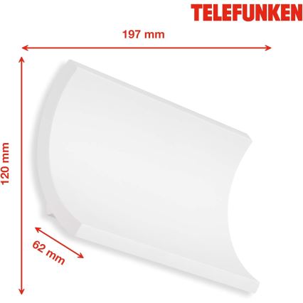 Telefunken 312806TF - LED-ulkoseinävalaisin 2xLED/6W/230V IP44 valkoinen