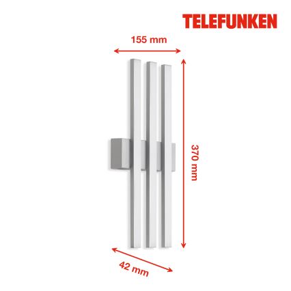 Telefunken 313104TF - LED-ulkoseinävalaisin 3xLED/4W/230V IP44