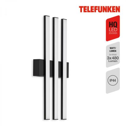 Telefunken 313105TF - LED-ulkoseinävalaisin 3xLED/4W/230V IP44