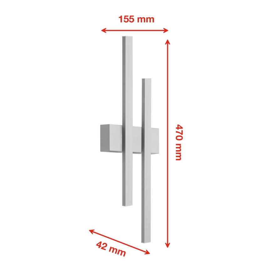 Telefunken 313204TF - LED ulkoseinävalaisin 2xLED/8W/230V IP44