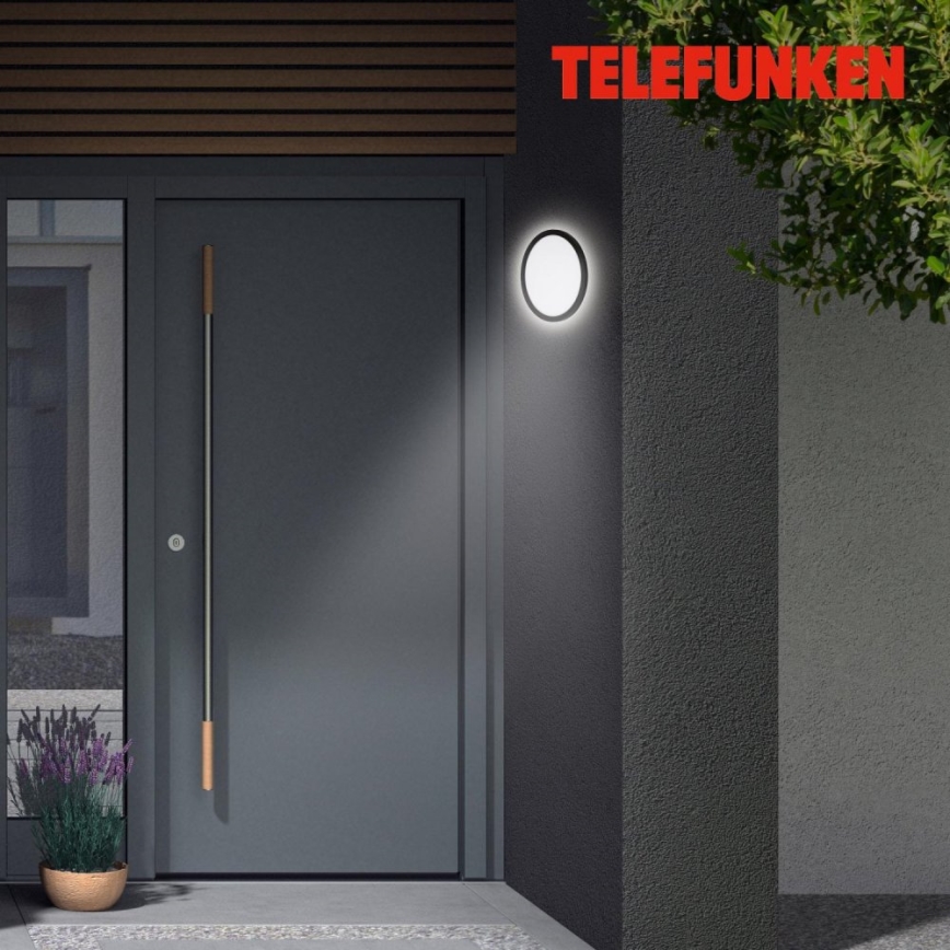 Telefunken 313405TF - LED-ulkoseinävalaisin LED/15W/230V IP44 musta