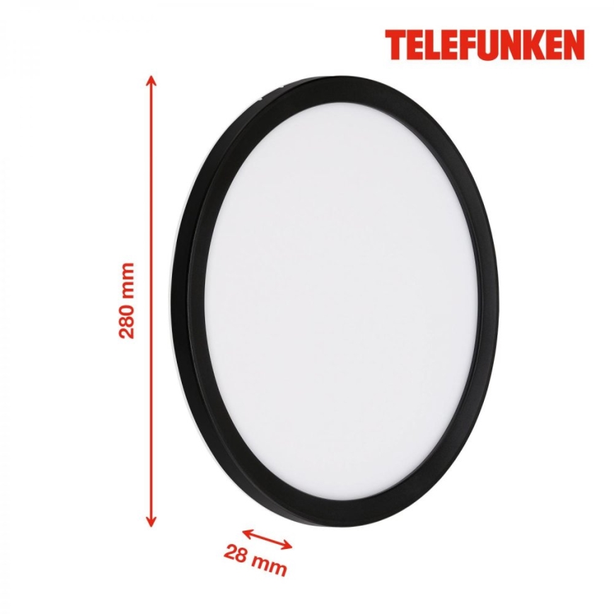 Telefunken 313405TF - LED-ulkoseinävalaisin LED/15W/230V IP44 musta