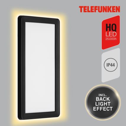 Telefunken 313605TF - LED-ulkoseinävalaisin LED/16W/230V IP44 musta