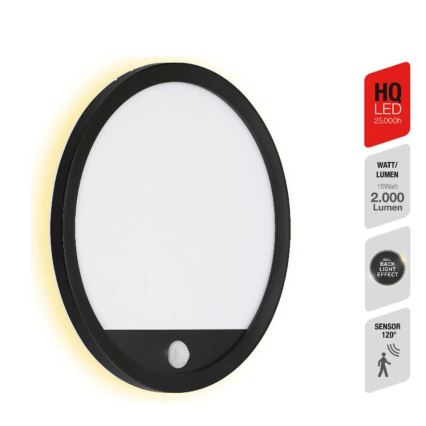 Telefunken 313705TF - LED ulkoseinävalaisin anturilla LED/15W/230V IP44