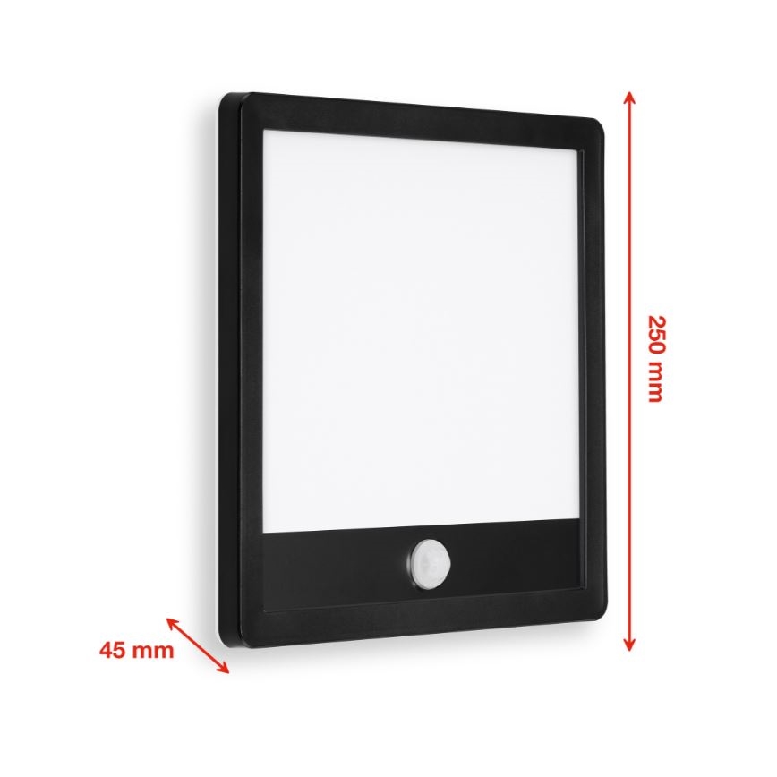 Telefunken 313805TF - LED-ulkovaloseinävalaisin anturilla LED/15W/230V IP44