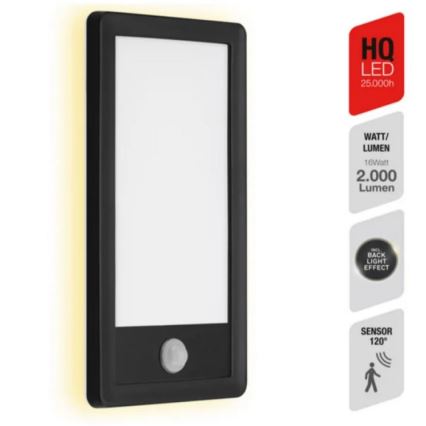 Telefunken 313905TF - LED ulkoseinävalaisin anturilla LED/16W/230V IP44