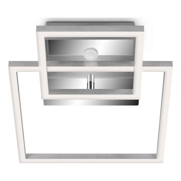 Telefunken 318608TF - LED-kattovalaisin anturilla FRAME LED/17W/230V 3000K mattakromi