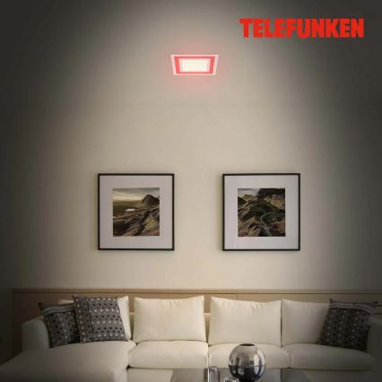 Telefunken 318706TF - LED RGBW himmennettävä paneeli LED/18W/230V 3000-6500K + kaukosäädin