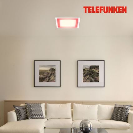 Telefunken 318806TF - himmennettävä LED RGBW kattovalaisin LED/24W/230V 3000-6500K + kaukosäädin