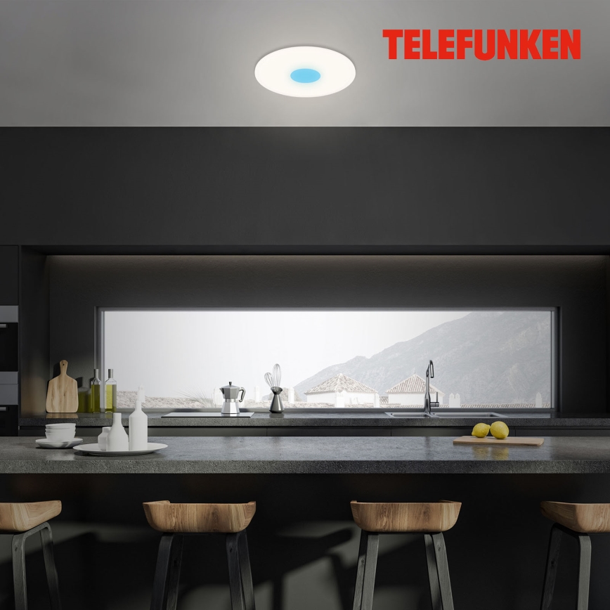 Telefunken 319306TF - LED RGBW Himmennysvalo LED/22W/230V 2700-6500K + kauko-ohjaus