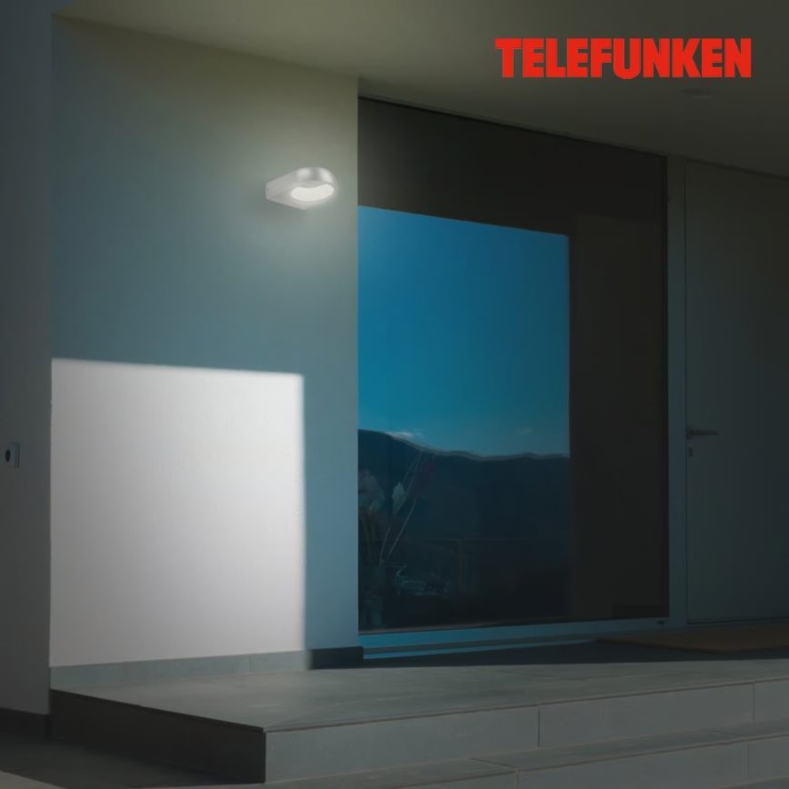 Telefunken 320204TF - LED-ulkoseinävalaisin LED/6,5 W/230 V IP44 mattakromi