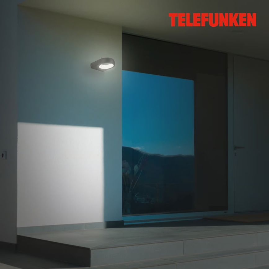 Telefunken 320205TF - LED ulkoseinävalaisin LED/7,5W/230V IP44 musta
