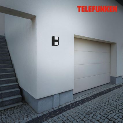 Telefunken 321005TF - Ulkoseinävalaisin 1xE27/12W/230V IP44 musta