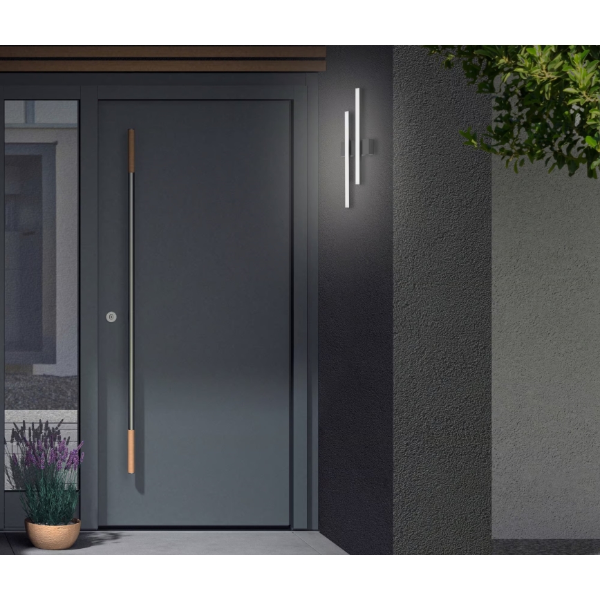 Telefunken - LED-ulkoseinävalaisin 2xLED/4W/230V 4000K IP44 musta